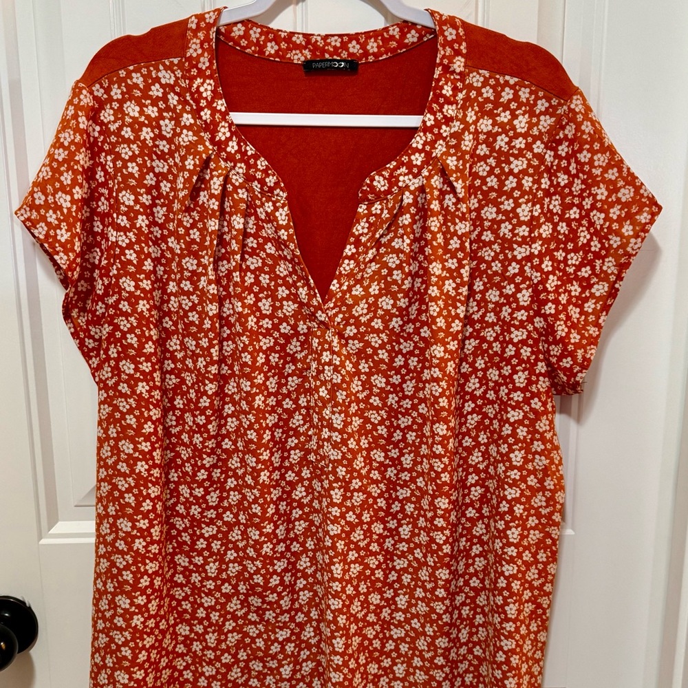 Papermoon Red Floral Blouse